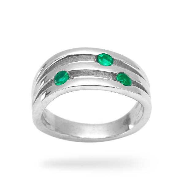 Bague emeraude argent Livia